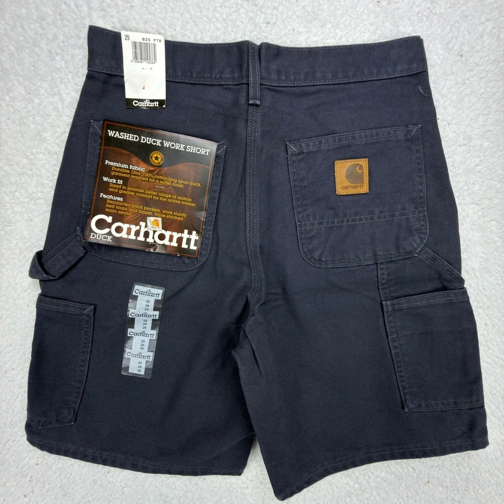 Carhartt Washed Duck Work Shorts Mens 29 B25 PTB Petrol Blue NWT NOS